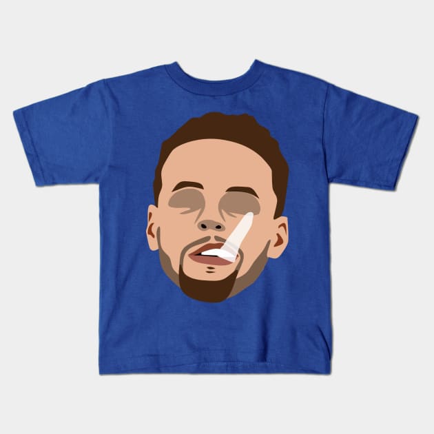 chewing mouthguard steph Kids T-Shirt by rsclvisual